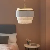 Goshen Large Ceiling Pendant Light - Gold, Glass