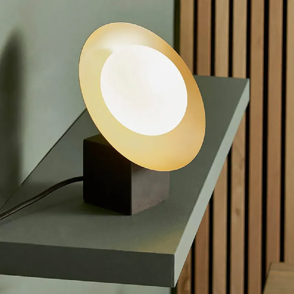 Goshen Opal Glass Shade Table Lamp - Gold, Dark Bronze product
