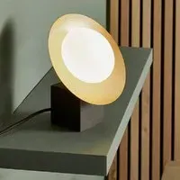 Goshen Opal Glass Table Lamp - Gold, Dark Bronze