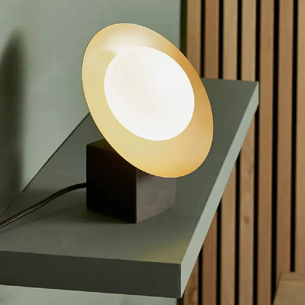 Goshen Opal Glass Table Lamp - Gold, Dark Bronze image