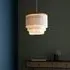 Goshen Small Ceiling Pendant Light - Gold, Glass