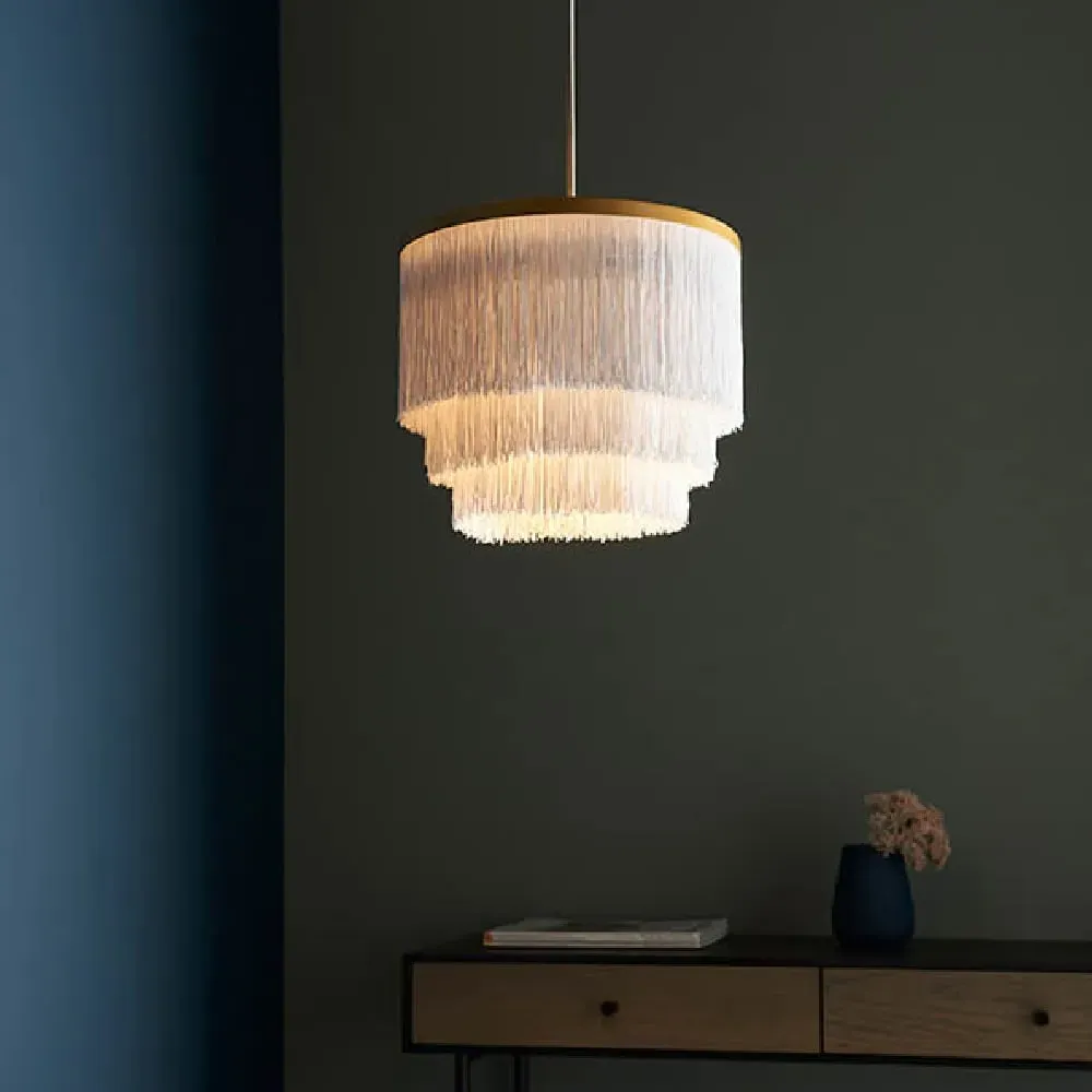 Goshen Small Ceiling Pendant Light - Gold, Glass image