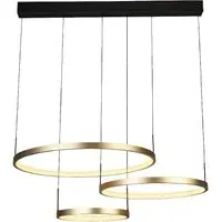 Grace 3 Ring Pendant Light - Gold, Metal