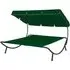 Grace Double Outdoor Lounge Bed with Canopy - Green