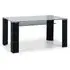 Grace Rectangular Glass Dining Table with Storage - Black