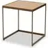 Granule Large End Table - Oak, Brass