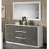 Graz 2-Door Sideboard with Mirror - White, MDF