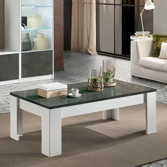 Graz Rectangular Coffee Table - White, MDF image