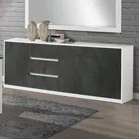 Graz Sideboard with 3 Doors 3 Drawers - White, MDF