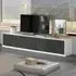 Graz TV Stand with 4 Doors - White, MDF