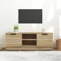 Greco TV Stand with 2 Doors - Sonoma Oak, Engineered Wood alternate view