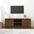 Greco TV Stand with Storage - Brown Oak, Engineered Wood