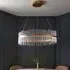 Grimsby Twisted Glass Pendant Ceiling Light - Gold