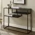 Groton Console Table with Shelves - Black