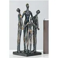 Group Sculpture - Bronze, Black Base