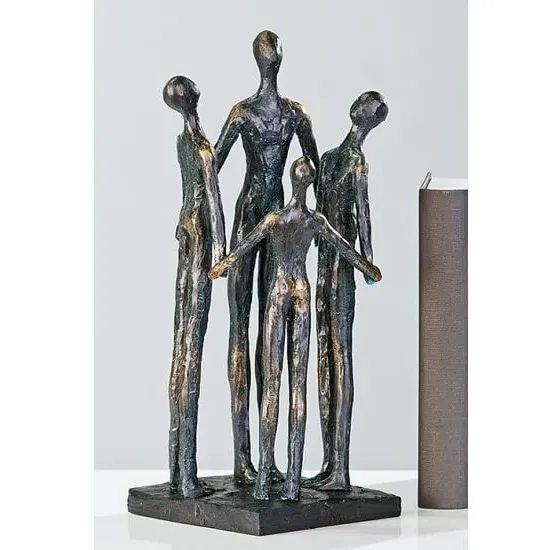 Group Sculpture - Bronze, Black Base image