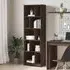 Guelph 10 Shelf Bookcase - Dark Brown Oak, Engineered Wood