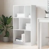 Guelph 6 Shelf Bookcase - White, Engineered Wood