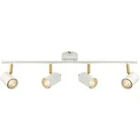 Gull 4 Light Bar Spotlight - White, Steel