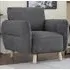 Gunnison 1-Seater Sofa - Dark Grey, Fabric