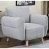 Gunnison 1-Seater Sofa - Light Grey, Fabric