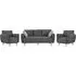 Gunnison 3+1+1 Seater Sofa Set - Dark Grey, Fabric