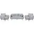 Gunnison 3+1+1 Seater Sofa Set - Light Grey, Fabric