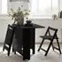 Gutersloh Gateleg Dining Table with 2 Chairs Extendable - Black