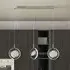 Gyroscope 3 LED Ring Bar Pendant Light - Chrome