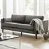 Hachi 3-Seater Sofa - Grey, Velvet