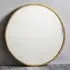 Haggen Large Round Mirror - Antique Gold