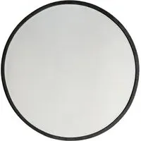 Haggen Large Round Mirror - Black