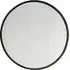 Haggen Large Round Mirror - Black