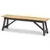 Haile Wooden Dining Bench - Black, Oak