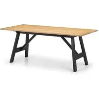 Haile Wooden Dining Table - Black, Oak