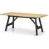 Haile Wooden Dining Table - Black, Oak