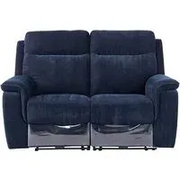 Hailey 2-Seater Electric Recliner Sofa - Blue, Fabric