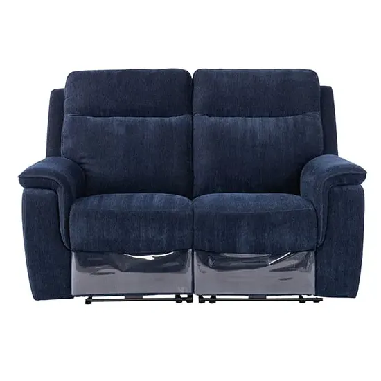 Hailey 2-Seater Electric Recliner Sofa - Blue, Fabric