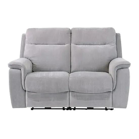 Hailey 2-Seater Electric Recliner Sofa - Silver Grey, Fabric