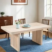 Hailey Dining Table - Natural Oak, Solid Mango Wood alternate view