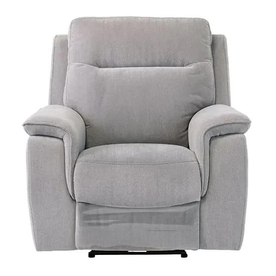 Hailey Electric Recliner Armchair - Silver Grey, Fabric image