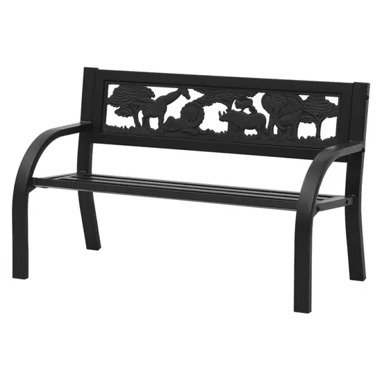 Haimi Steel Garden Bench - Black product