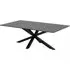 Haines Coffee Table with Metal Frame - Black, Ceramic