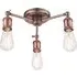 Hal 3 Lights Semi Flush Ceiling Light - Aged Pewter, Steel