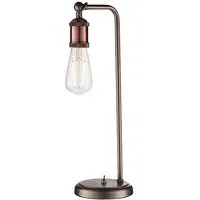 Hal Table Lamp - Aged Pewter, Aged Copper