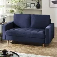 Haldrex 2-Seater Sofa - Deep Blue, Chenille Fabric alternate view