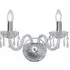 Hale 2 Light Wall Light - Chrome, Crystal