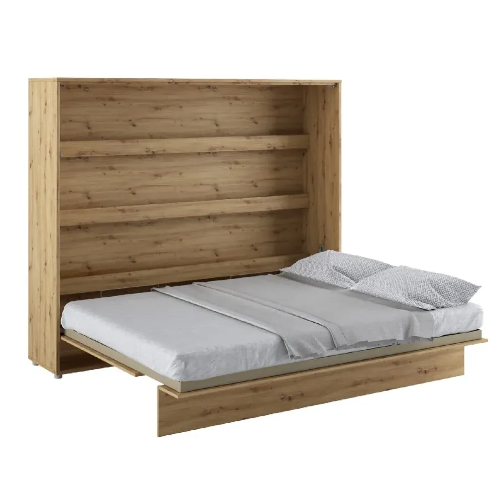 Halifax King Size Wall Bed with Storage - Artisan Oak