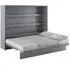 Halifax King Size Wall Bed with Storage - Matt Grey