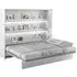 Halifax King Size Wall Bed with Storage - Matt White